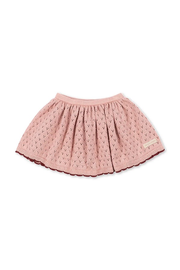 Спідниця бавовняна з еластаном Konges Sløjd HOLIDAY SKIRT колір рожевий фото 2