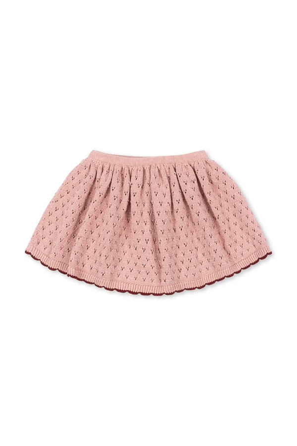 Спідниця бавовняна з еластаном Konges Sløjd HOLIDAY SKIRT колір рожевий фото 3