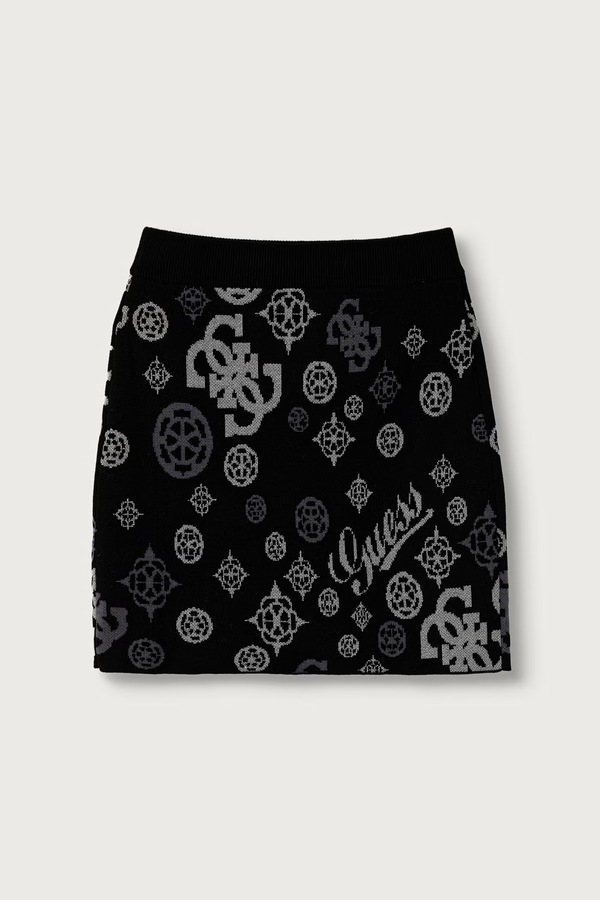 Спідниця з додаванням вовни Guess колір чорний фото 2