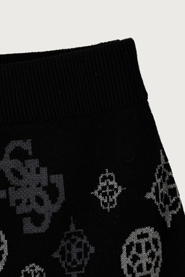 Спідниця з додаванням вовни Guess колір чорний фото 3