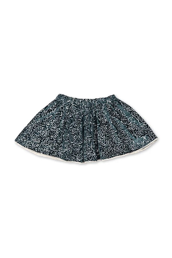 Спідниця-кльош велюрова Konges Sløjd VIOLA SKIRT колір блакитний фото 3