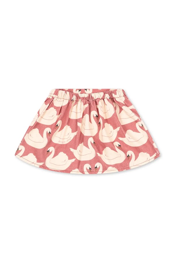 Юбка хлопковая Konges Sløjd MAGOT SKIRT GOTS цвет розовый