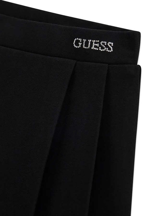 Спідниця-кльош з віскозою Guess колір чорний фото 2