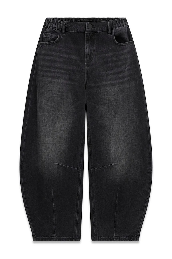 Джинси relaxed fit дитячі Guess колір чорний