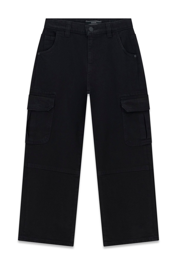 Джинси relaxed fit дитячі Guess колір чорний