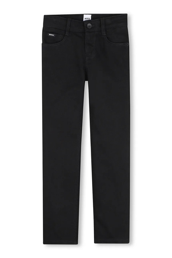 Джинси slim fit дитячі BOSS колір чорний