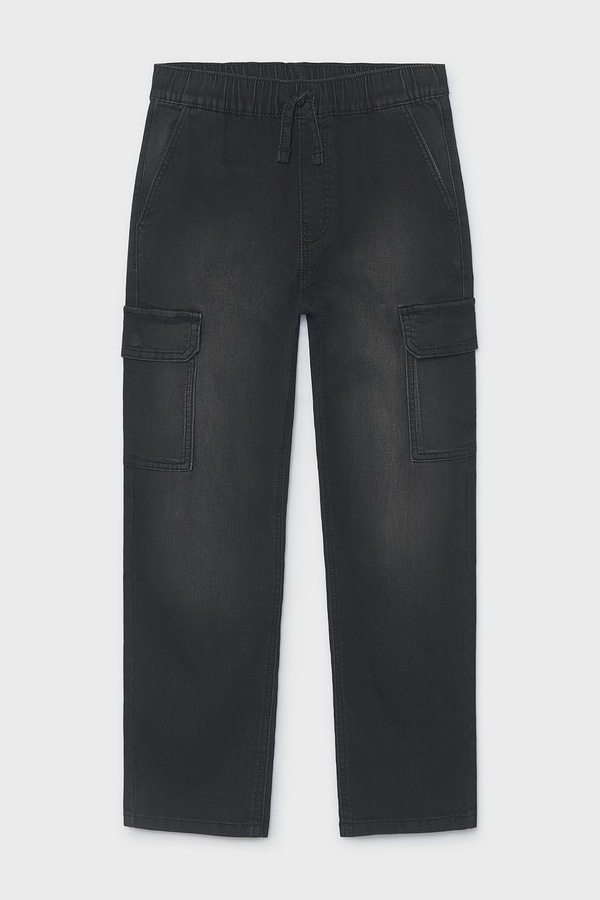 Джинси дитячі Mayoral soft denim jogger колір чорний фото 2