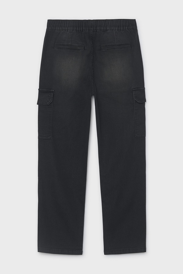 Джинси дитячі Mayoral soft denim jogger колір чорний фото 3