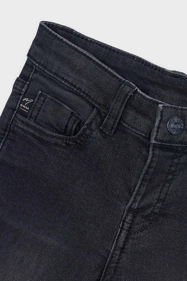 Джинси дитячі Mayoral soft denim колір чорний фото 3
