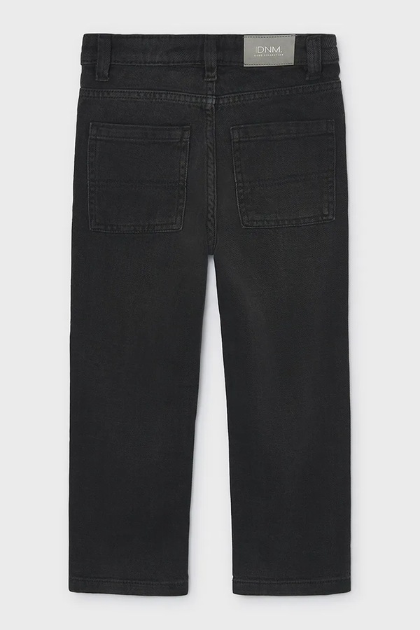 Джинси wide leg дитячі Mayoral denim wide fit колір чорний