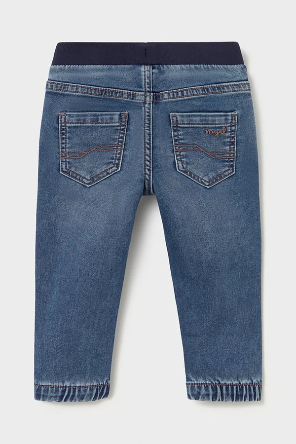 Джинси jogger дитячі Mayoral soft denim jogger колір блакитний