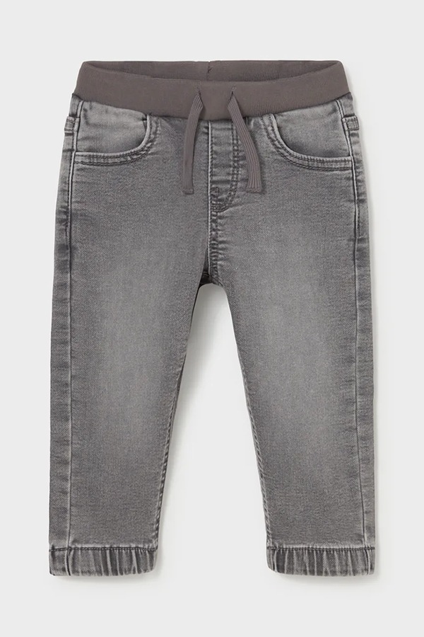Джинси jogger дитячі Mayoral soft denim jogger колір сірий