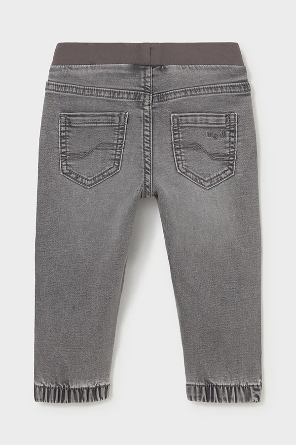 Джинси jogger дитячі Mayoral soft denim jogger колір сірий фото 2