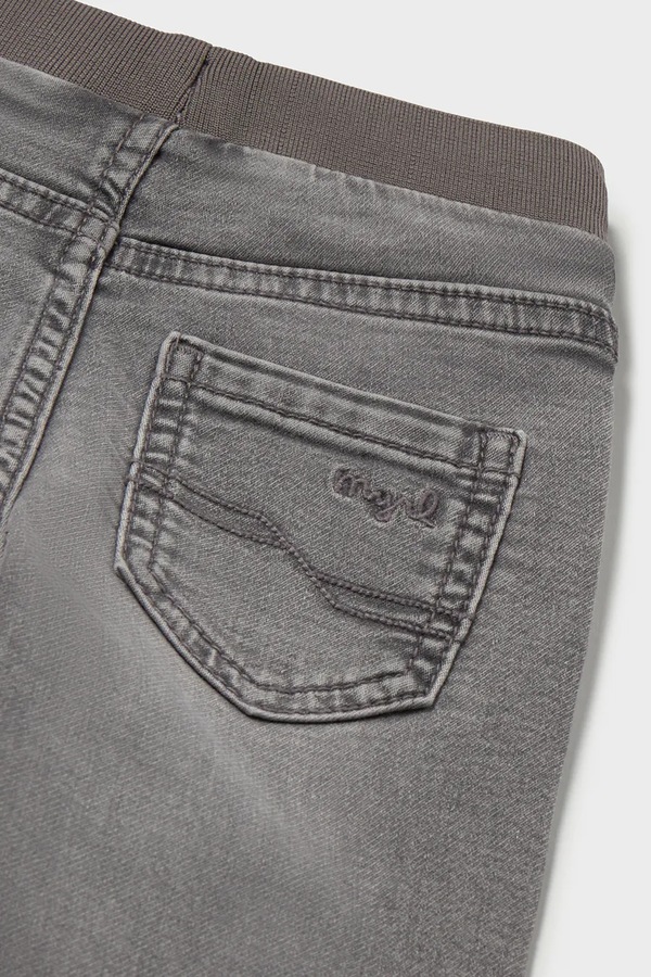 Джинси jogger дитячі Mayoral soft denim jogger колір сірий фото 3