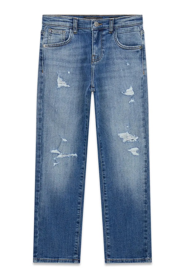 Джинси regular дитячі Guess колір блакитний