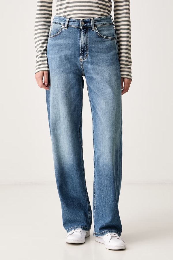 Джинси wide leg жіночі Marc O'Polo колір блакитний