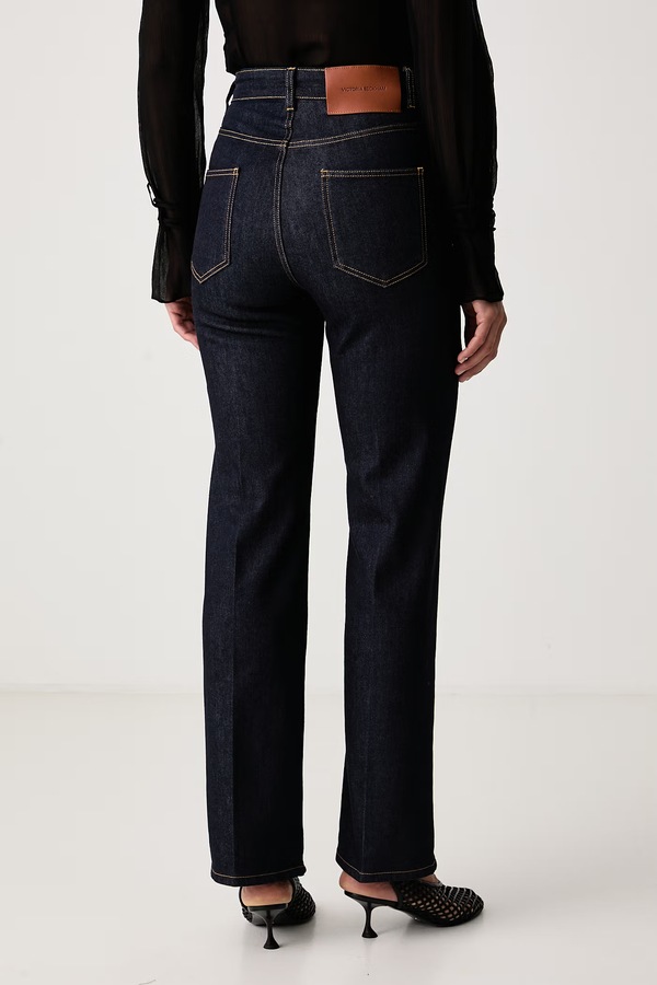 Джинси slim fit жіночі Victoria Beckham Julia колір темно-синій фото 3