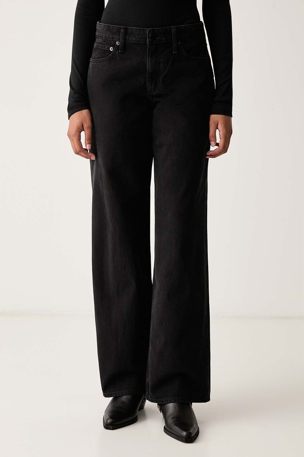 Джинсы relaxed fit женские rag & bone цвет черный