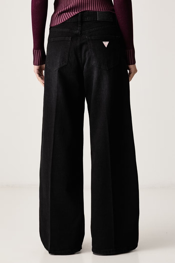 Джинси wide leg жіночі Guess Jeans колір чорний фото 3