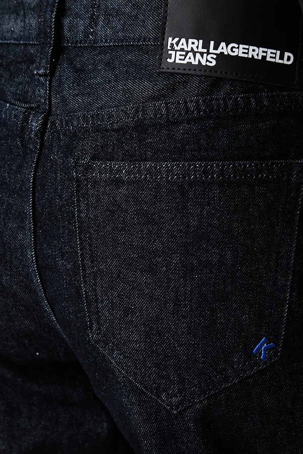 Джинси barrel жіночі Karl Lagerfeld Jeans колір темно-синій фото 4