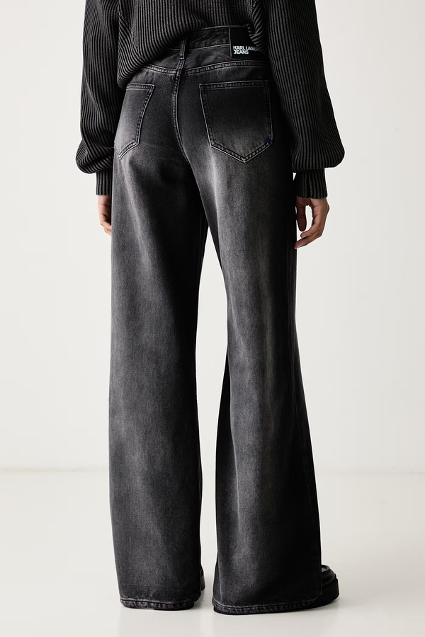 Джинси relaxed fit жіночі Karl Lagerfeld Jeans колір чорний фото 2