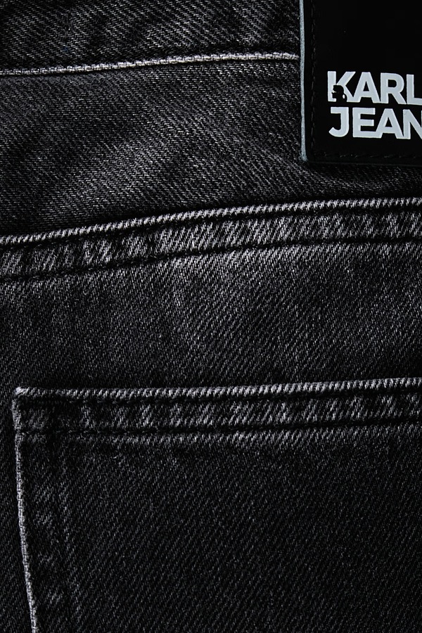 Джинси relaxed fit жіночі Karl Lagerfeld Jeans колір чорний фото 4
