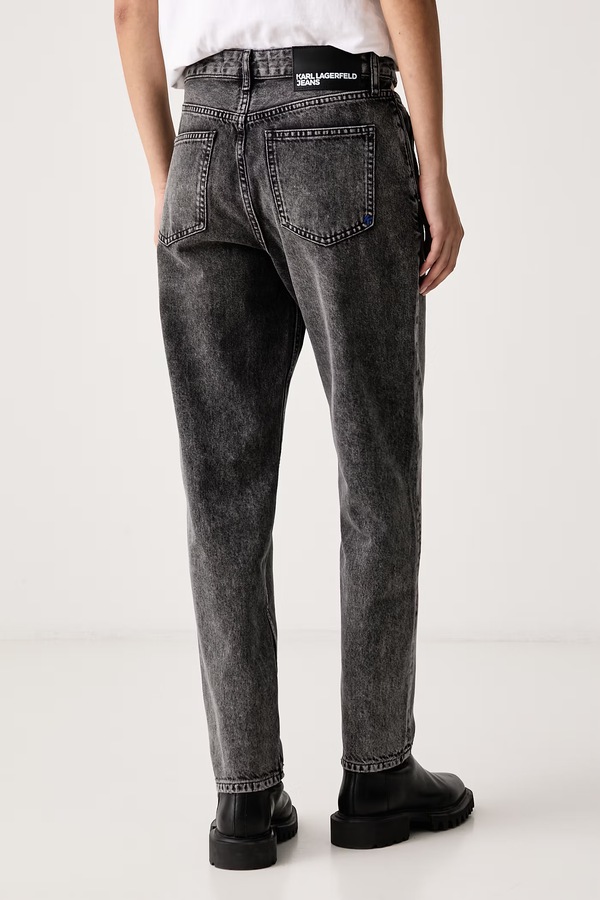 Джинси mom fit жіночі Karl Lagerfeld Jeans колір сірий фото 2