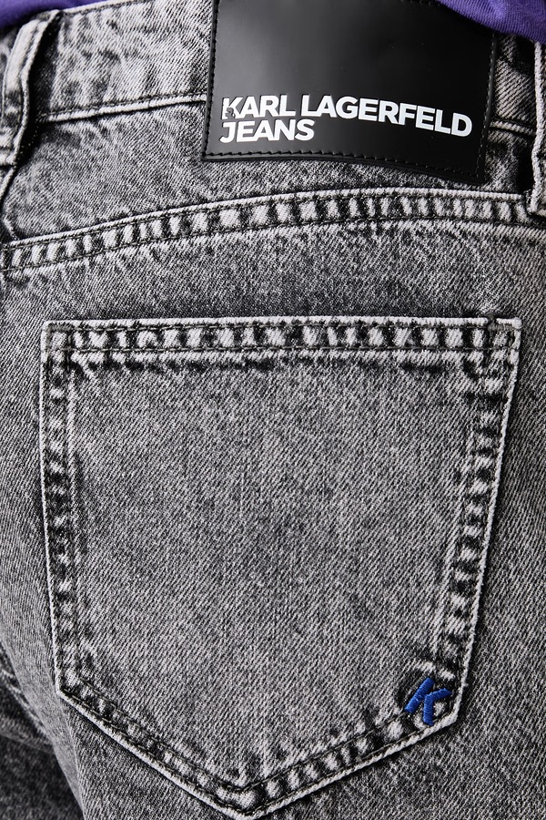 Джинси relaxed fit жіночі Karl Lagerfeld Jeans колір сірий фото 4