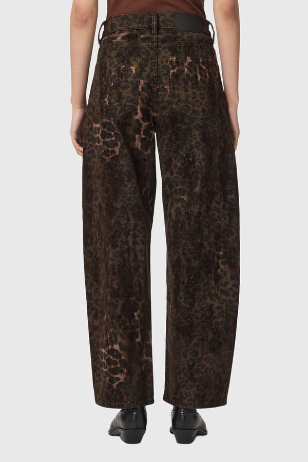 Джинси boyfriend жіночі AllSaints SADIE BARREL JEAN колір коричневий