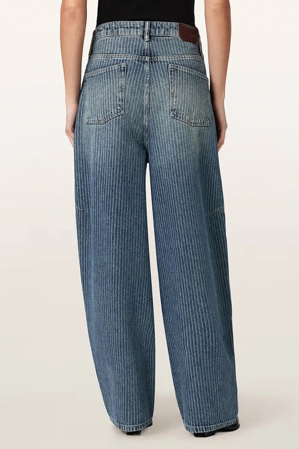 Джинси barrel жіночі AllSaints CARTER STRIPE JEAN колір блакитний фото 2