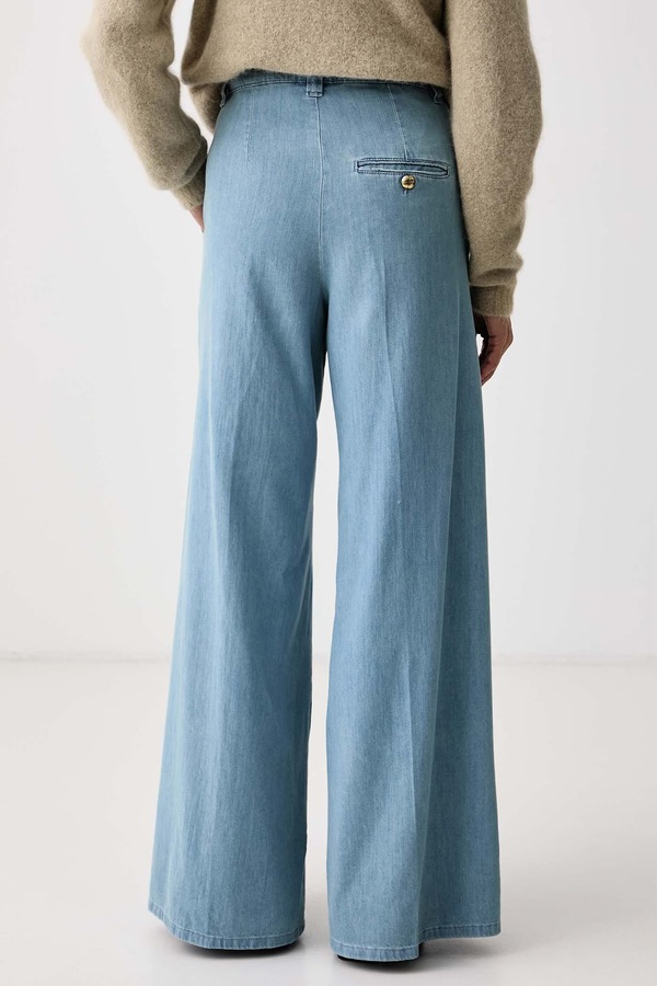 Джинси wide leg жіночі Marella MLSWLEG2 колір блакитний фото 2