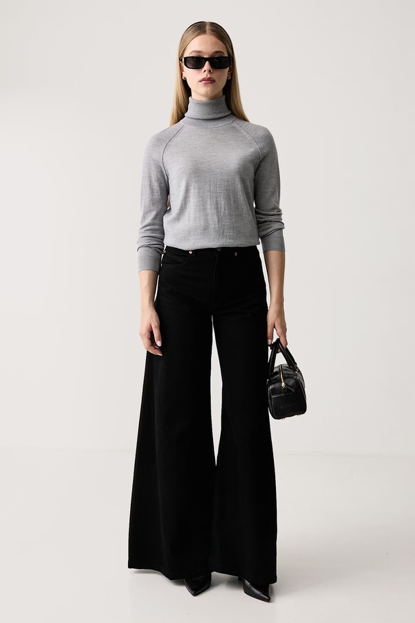 Джинси wide leg жіночі BOSS Orange C_JANE HR 1.0 колір чорний фото 2