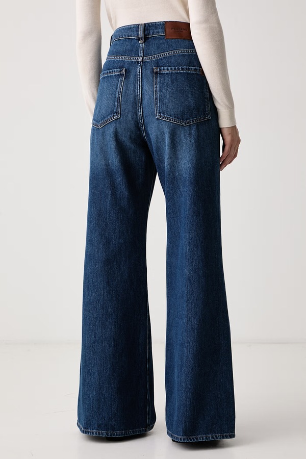Джинси wide leg жіночі Weekend Max Mara WKDSPORT колір темно-синій фото 3