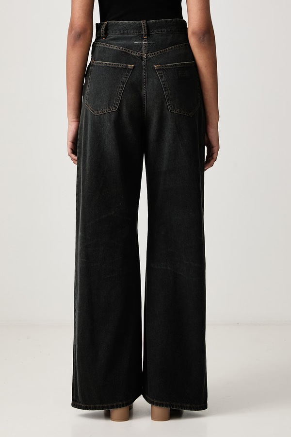 Джинси relaxed fit жіночі MM6 Maison Margiela колір блакитний фото 3