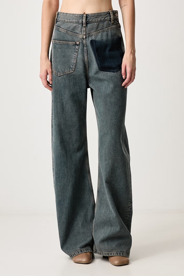 Джинсы relaxed fit женские MM6 Maison Margiela цвет голубой