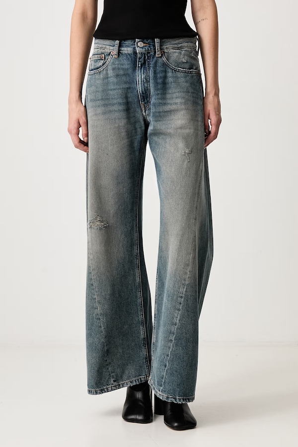 Джинсы relaxed fit женские MM6 Maison Margiela цвет голубой