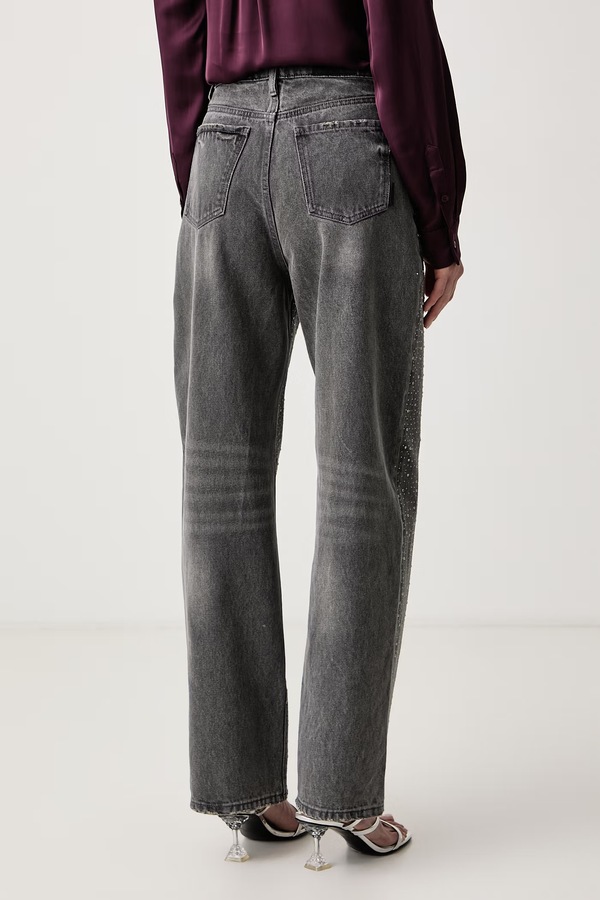 Джинси relaxed fit жіночі Armani Exchange колір сірий фото 3