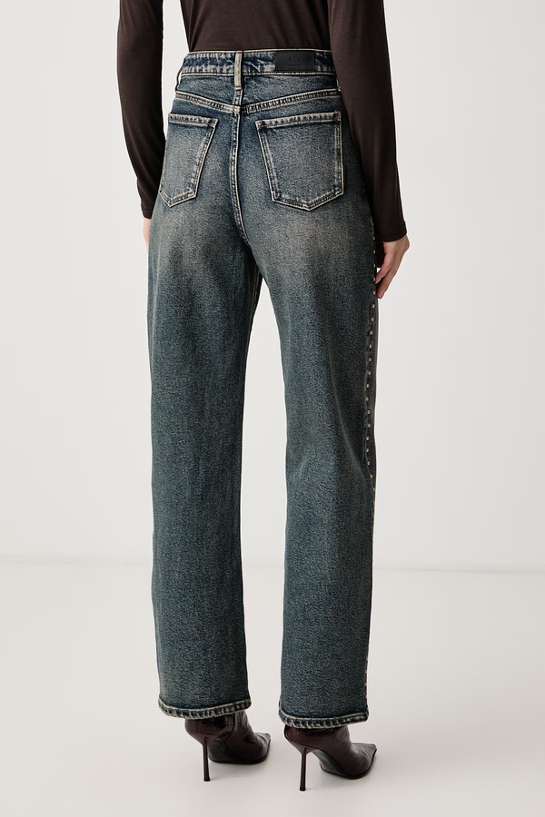 Джинси mom fit жіночі Armani Exchange колір блакитний фото 3