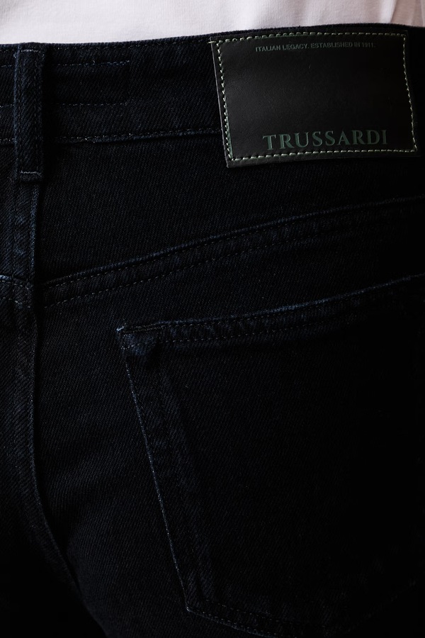Джинси straight жіночі Trussardi колір темно-синій фото 4
