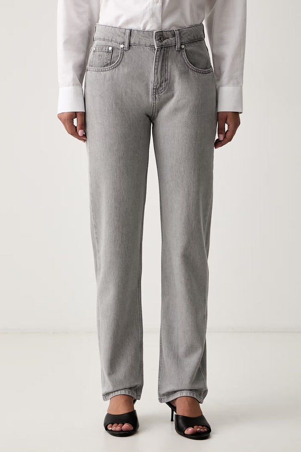 Джинси straight жіночі Trussardi колір сірий