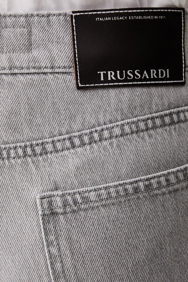Джинси straight жіночі Trussardi колір сірий фото 4