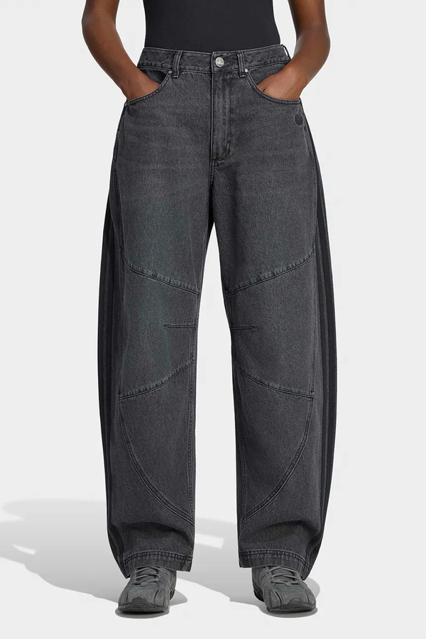 Джинсы barrel женские adidas Originals Denim Barrel цвет черный