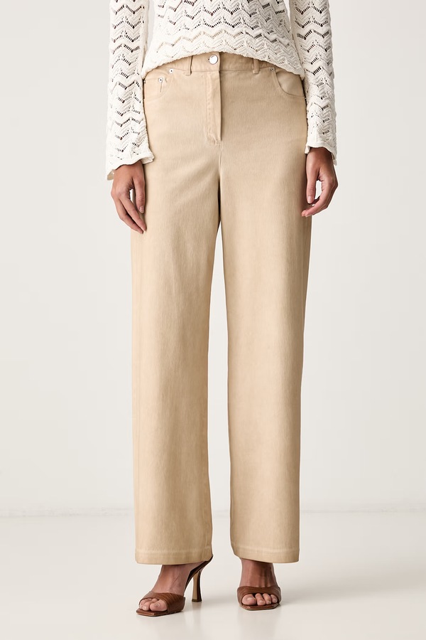 Джинси straight жіночі MM by Max Mara MMLGELATO колір бежевий