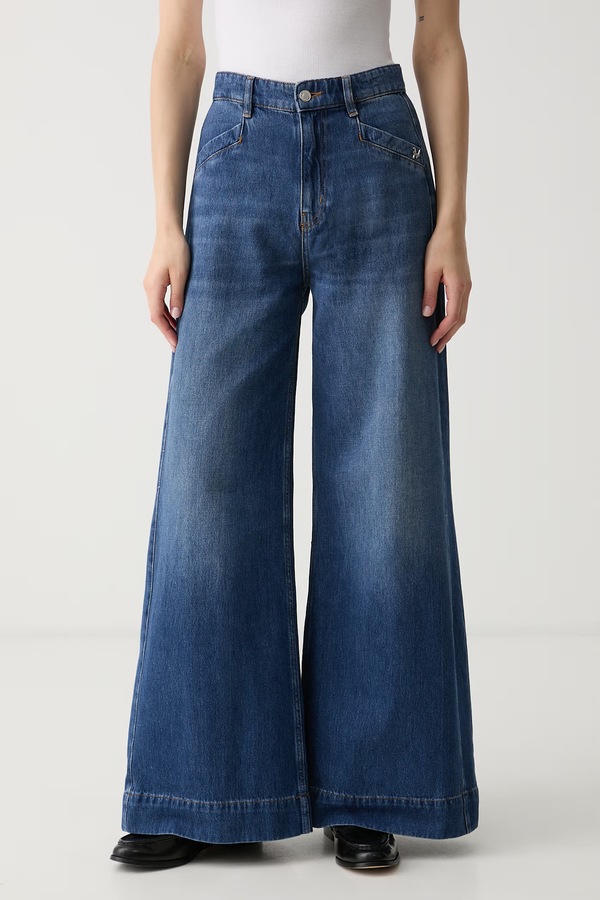Джинси wide leg жіночі Joop! колір блакитний