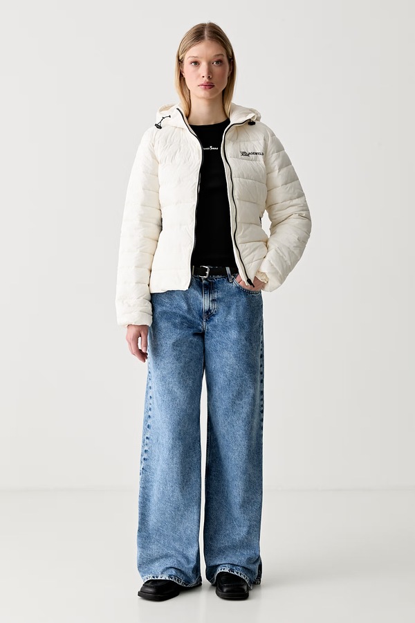 Джинси relaxed fit жіночі Karl Lagerfeld Jeans колір блакитний