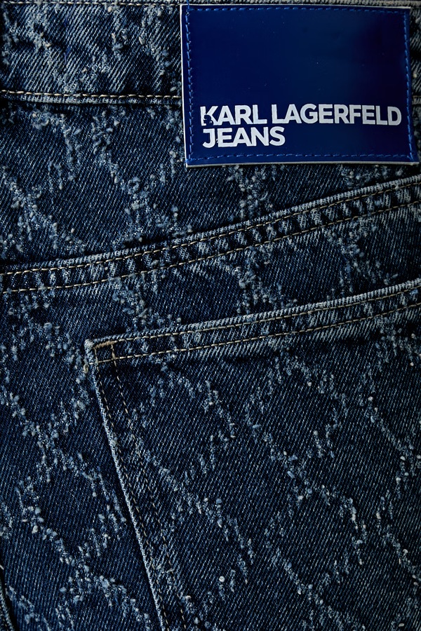 Джинси straight жіночі Karl Lagerfeld Jeans колір блакитний фото 4