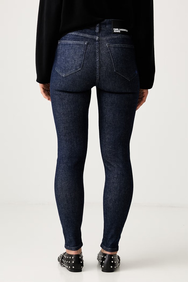 Джинси skinny жіночі Karl Lagerfeld Jeans колір темно-синій фото 2