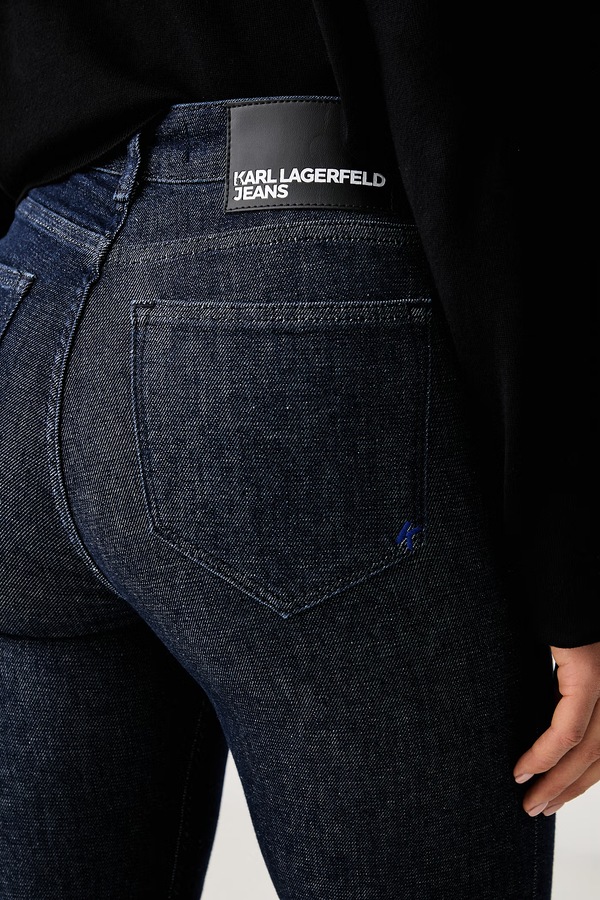 Джинси skinny жіночі Karl Lagerfeld Jeans колір темно-синій фото 4