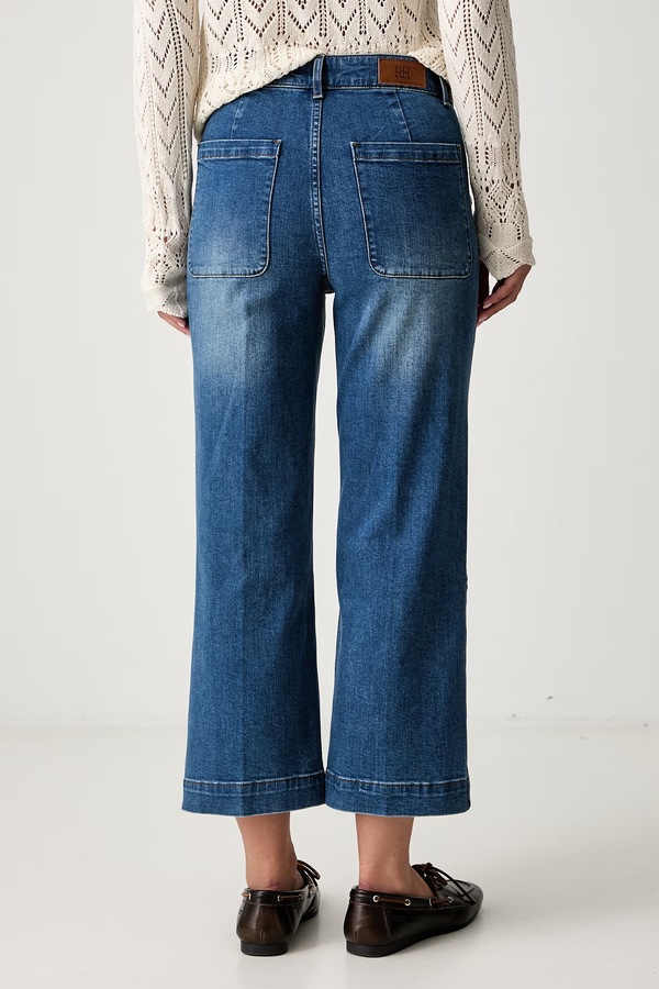Джинсы wide leg женские Pedro del Hierro цвет голубой фото 2