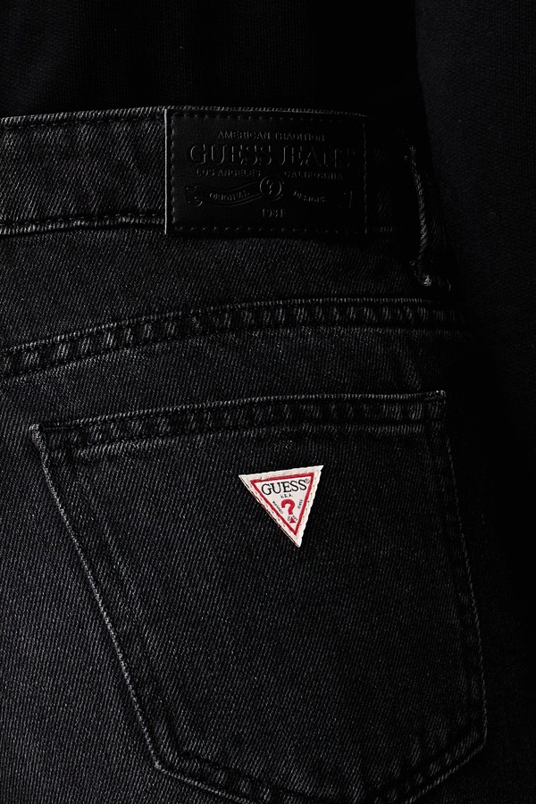 Джинси wide leg жіночі Guess Jeans колір чорний фото 4